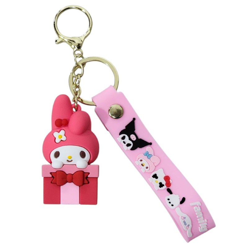 LLAVEROS DE MY MELODY KUROMI 6 ESTILOS DISPONIBLES