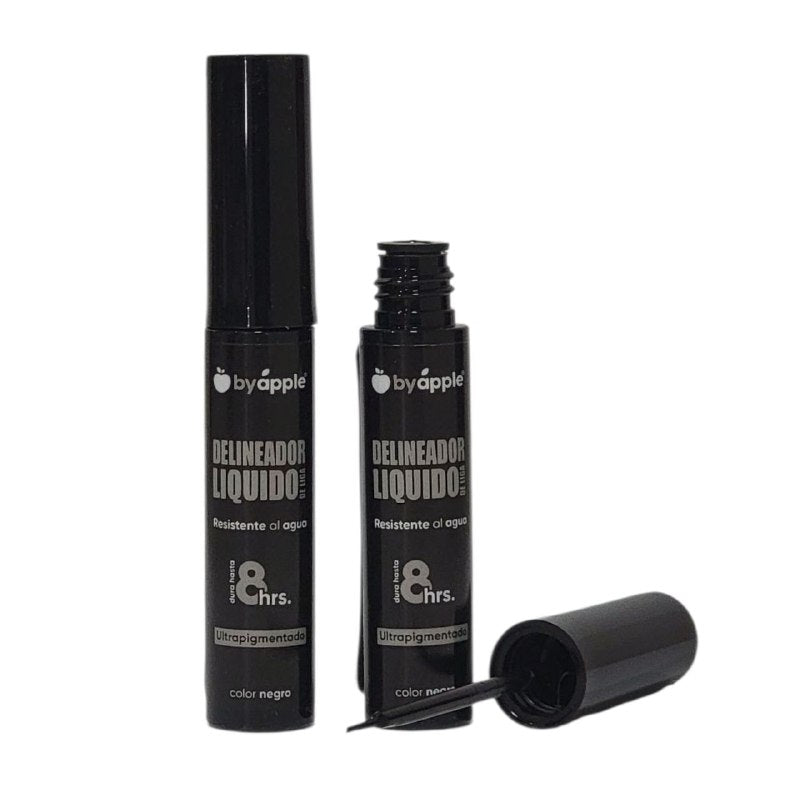 DELINEADOR DE OJOS LIQUIDO RESISTENTE AL AGUA, DURACION 8H, ULTRAPIGMENTADO BYAPPLE 8G