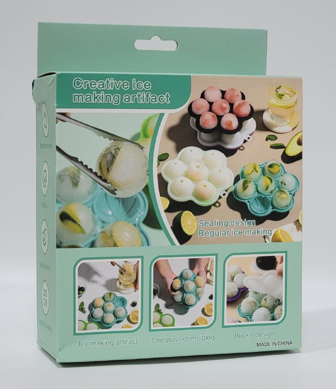 ORGANIZADOR RECIPIENTE MOLDE PARA HACER ESFERAS DE HIELO, FACIL EXTRACCION SIN QUE SE ROMPAN CREATIVE ICE MAKING