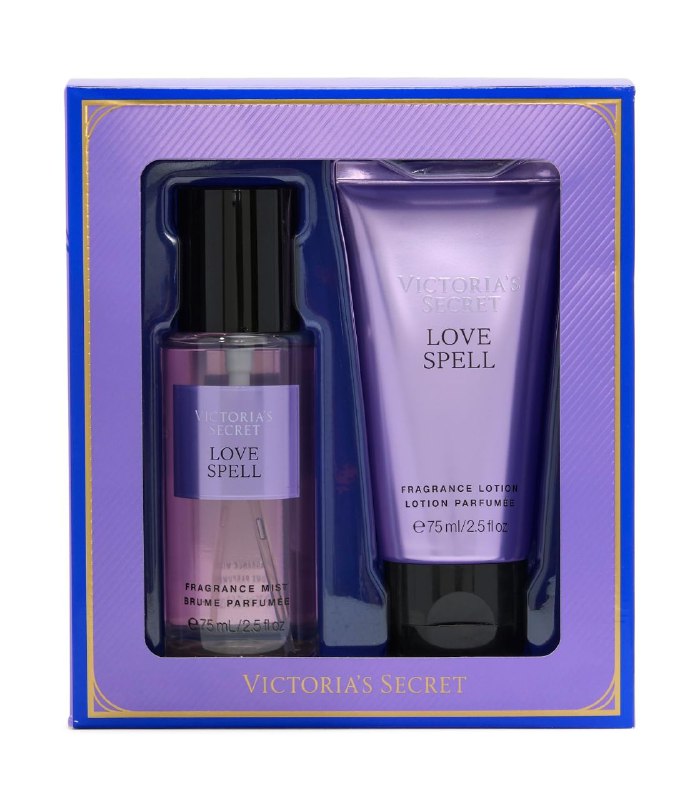 SET DE VICTORIAS SECRET LOVE SPELL SPLASH Y CREMA 75MLX2