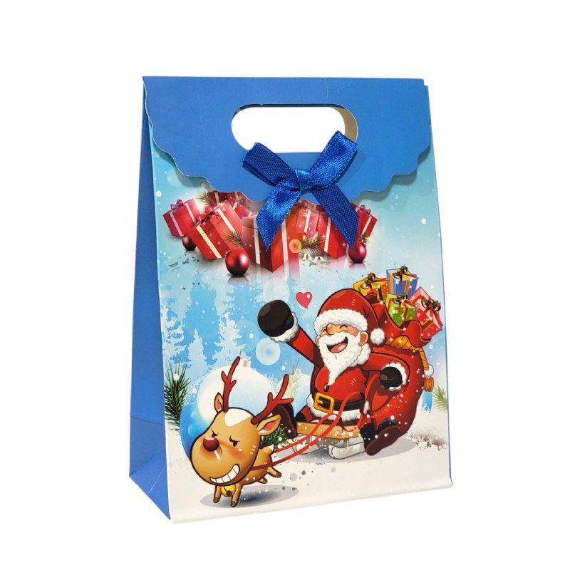 BOLSA DE REGALO NAVIDEÑA MINI PEQUEÑA 16X12CM