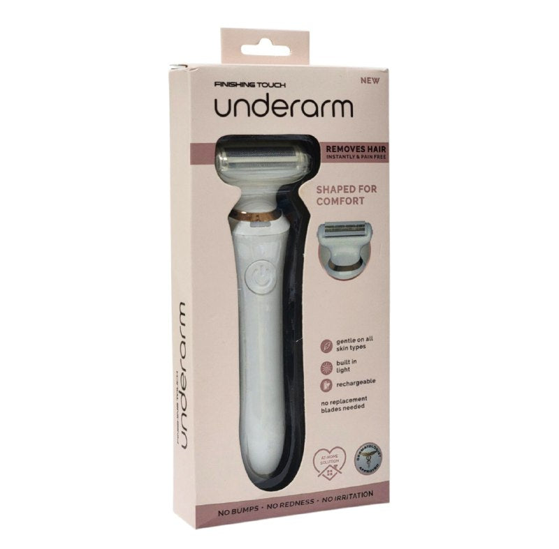 MAQUINA DEPILADORA QUE ELIMINA EL VELLO AL INSTANTE Y SIN DOLOR, ASEGURANDO UNA EXPERIENCIA SUAVE PARA TODO TIPO DE PIEL, CON LUZ INCORPORADA, RECARGABLE UNDERARM