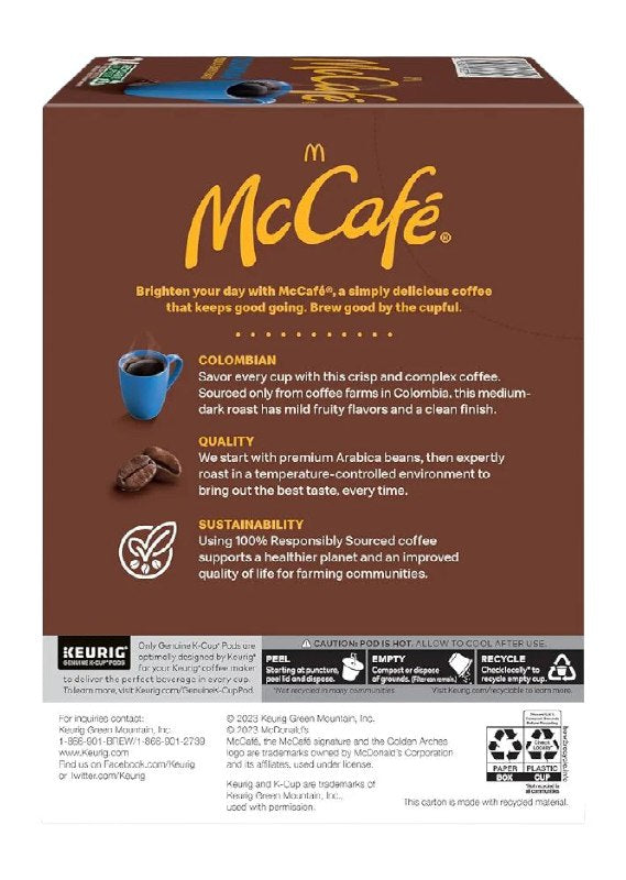 COMIDA CAFE TOSTADO PREMIUN MEDIO MCCAFE EN CAPSULAS 24UND