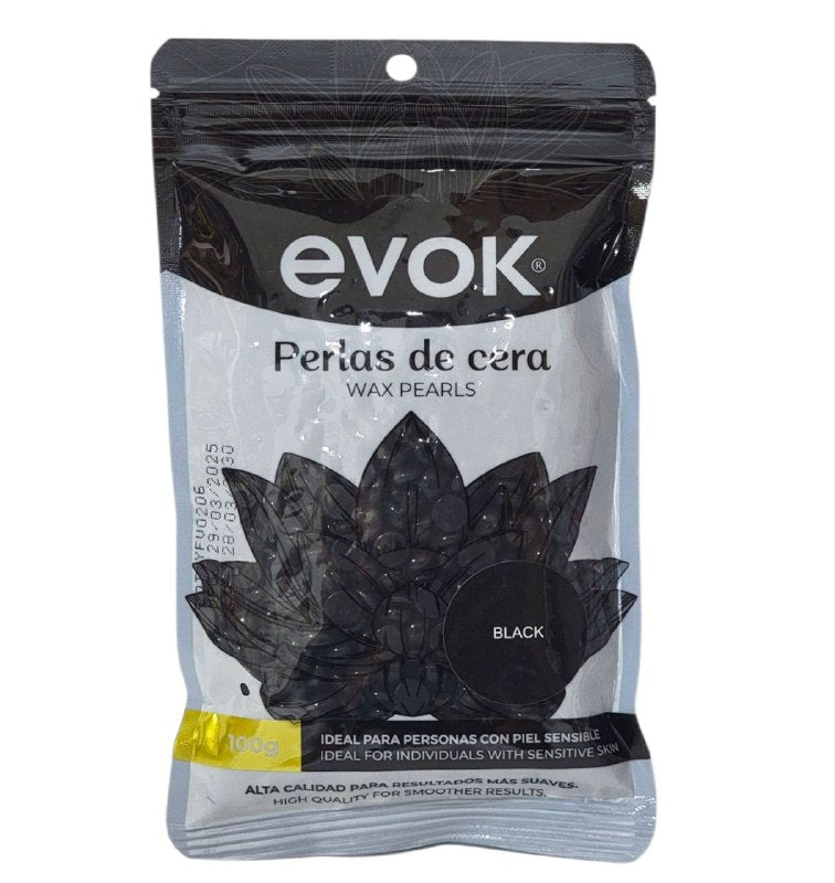 CERA PARA DEPILAR EN PERLAS DE ALTA CALIDAD SUAVES EVOK 100G