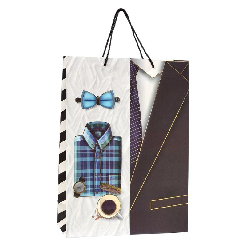 BOLSA DE REGALO PARA HOMBRE GRANDE 30X12X41.5CM