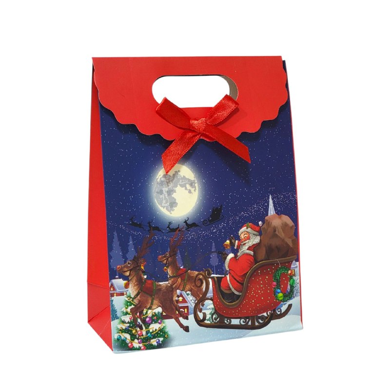 BOLSA DE REGALO NAVIDEÑA MINI PEQUEÑA 16X12CM