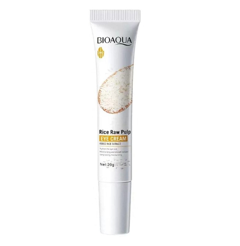 CREMA FACIAL PARA EL CONTORNO DE OJOS DE PULPA CRUDA DE ARROZ BIOAQUA 20G