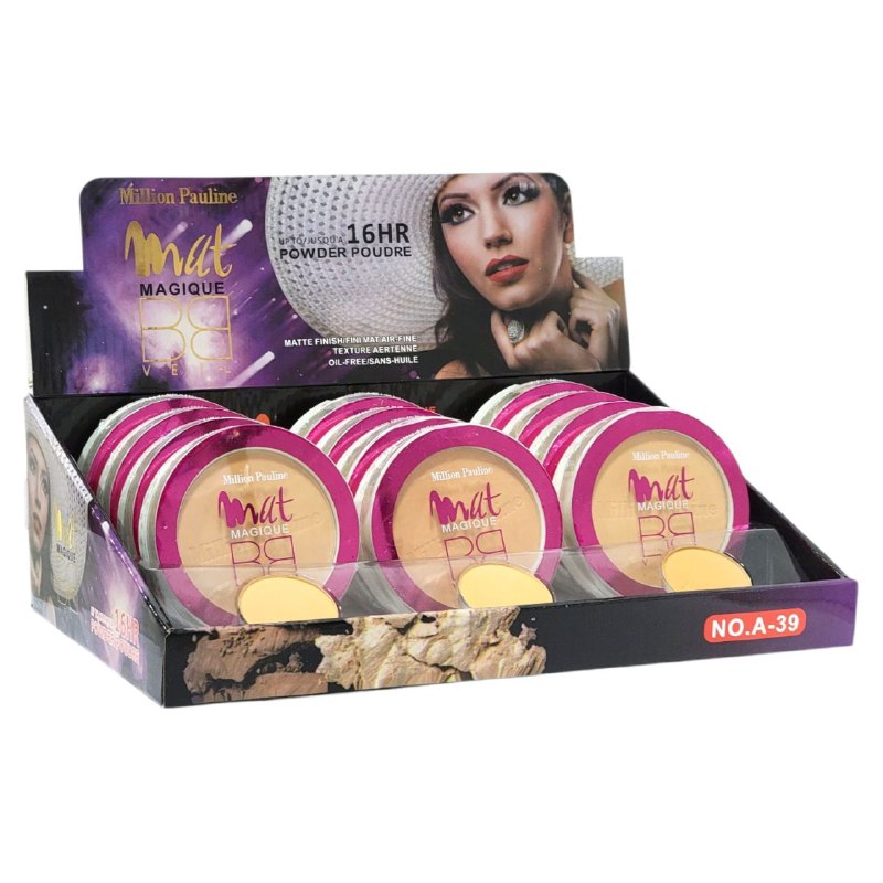 POLVOS DE MAQUILLAJE COMPACTO DE LARGA DURACION, DUPE DE LOREAL, MILLION PAULINE 3 TONOS