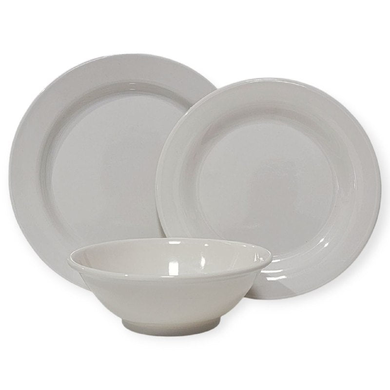PLATOS JUEGO DE VAJILLA DE MELAMINA SUPERFICIE DURA, DIFICIL DE ROMPER 12UND
