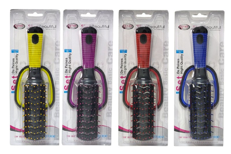 CEPILLO PEINE PARA EL CABELLO CON ESPEJO STAY BEAUTIFUL 4 COLORES
