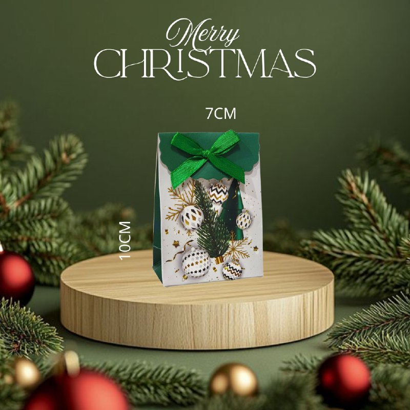 BOLSA DE REGALO NAVIDEÑA PEQUEÑA XXS 7CMX10CM, 15 ESTILOS