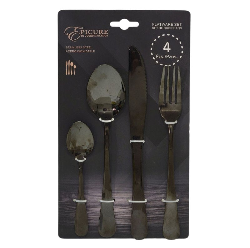 CUBIERTOS TENEDORES DE ACERO INOXIDABLE EN SET DE 4 PIEZAS PICURE