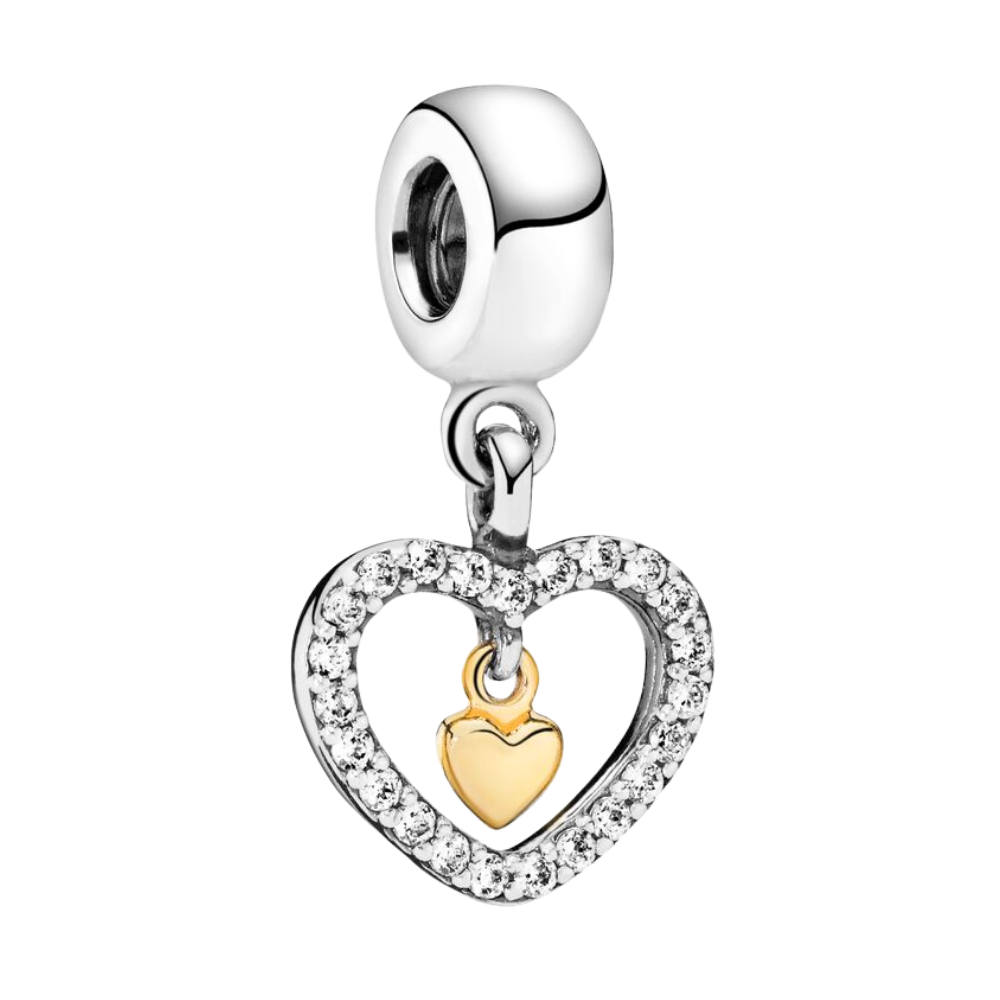 PCHARM1910 CORAZON DOBLE COLGANTE