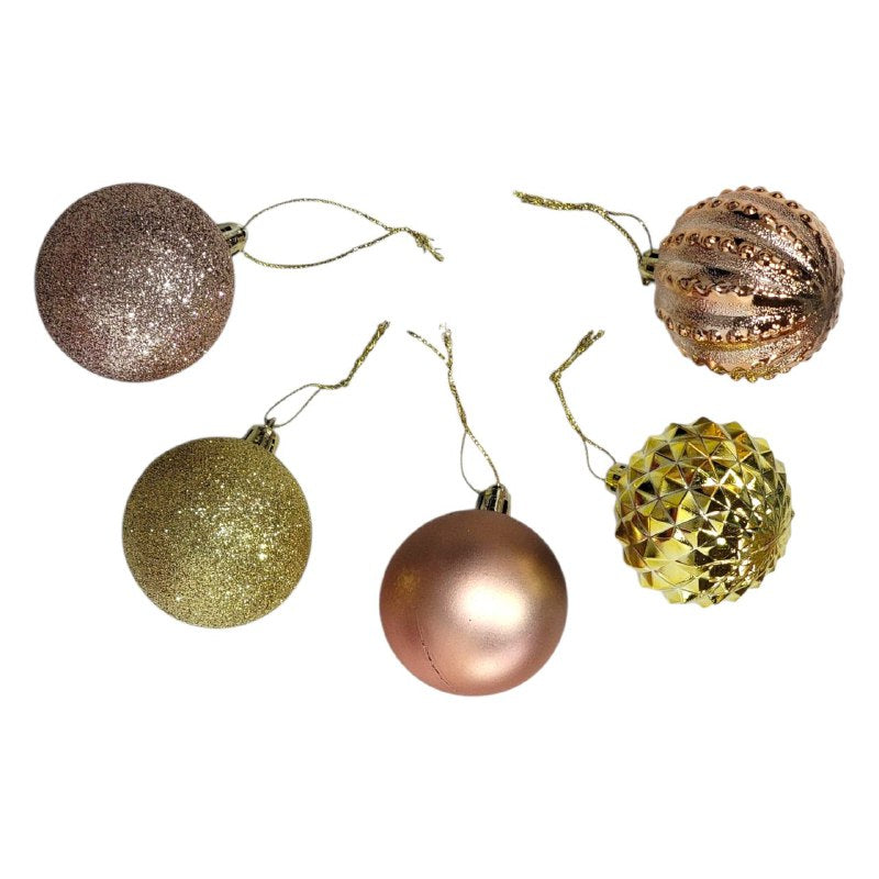 DECORACION ADORNO NAVIDEÑO PAQUETE DE 30 BOLAS DECORATIVAS,6CM 42X70X64 IDEALES PARA DARLE UN TOQUE UNICO A TU ARBOL DE NAVIDAD