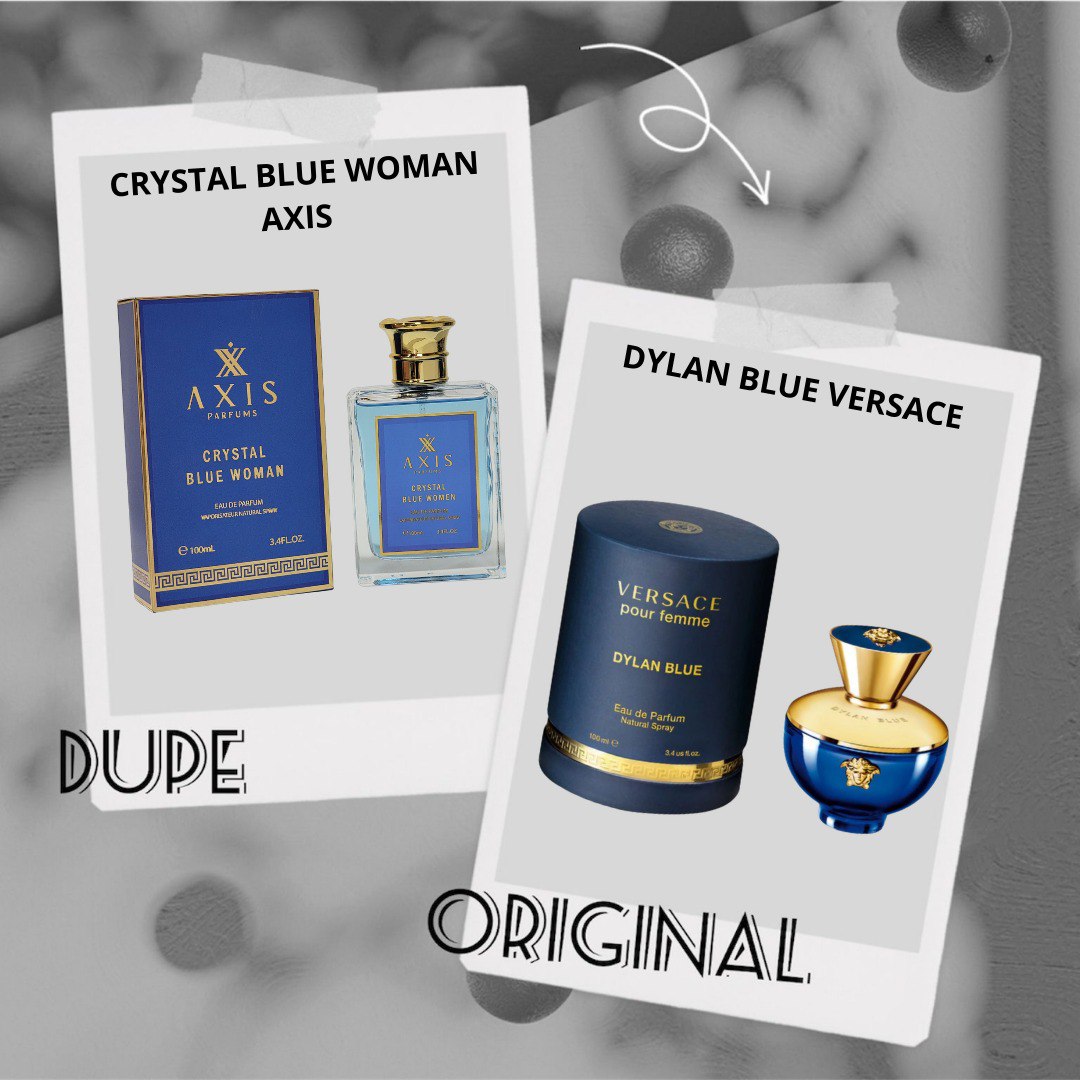 AXIS PARFUMS CRYSTAL BLUE WOMAN EDP 100ML (M) (AROMA SIMILAR VERSACE DYLAN BLUE)