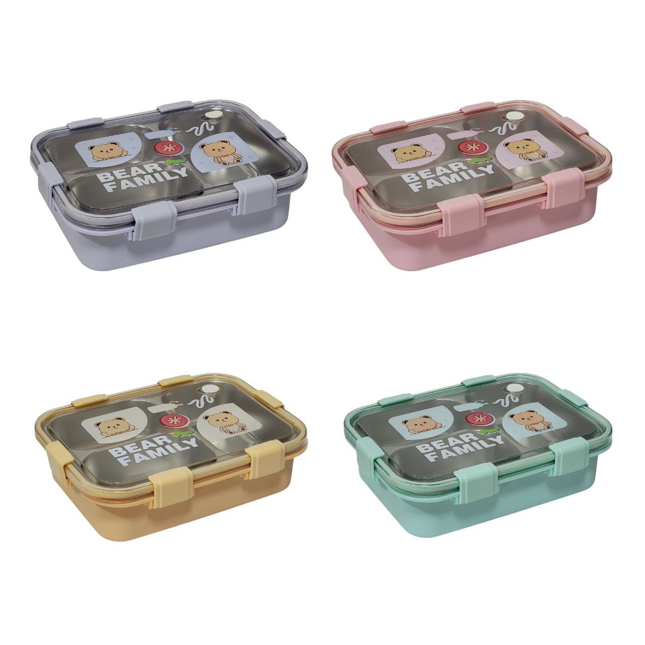 LONCHERA CON BANDEJA DE ACERO INOXIDABLE LAXON 6.5X16.2X22.2CM