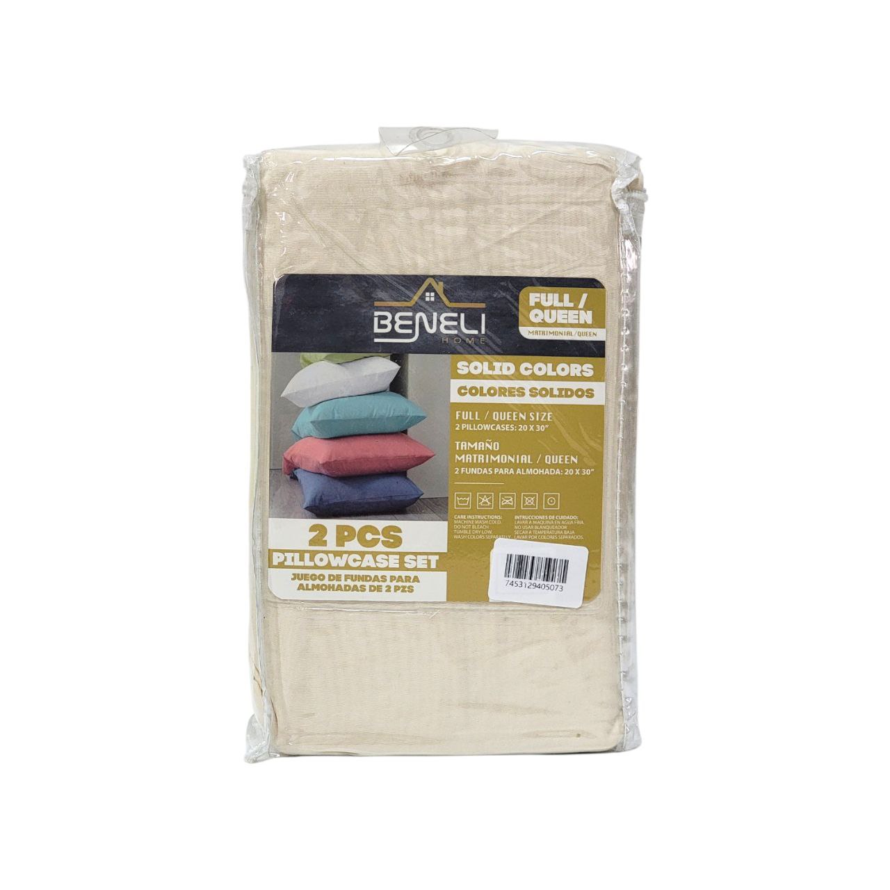 FUNDAS PARA ALMOHADAS 2PCS BENELI HOME 50X76CM