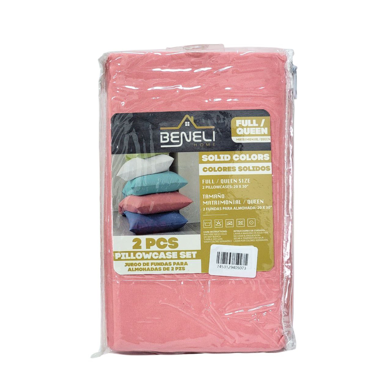 FUNDAS PARA ALMOHADAS 2PCS BENELI HOME 50X76CM