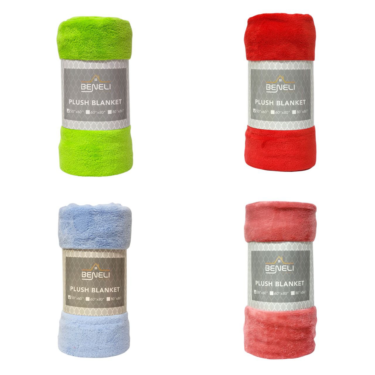 COBIJA MANTA DE VELLÓN SÚPER SUAVE BENELI HOME 127X152CM