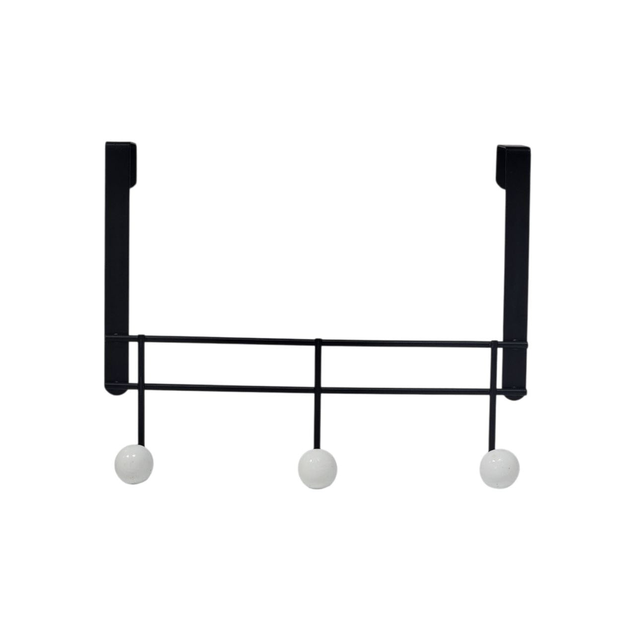 PERCHERO DE METAL PEQUEÑO DE 3 GANCHOS PARA PUERTA BENELI HOME 21X27CM