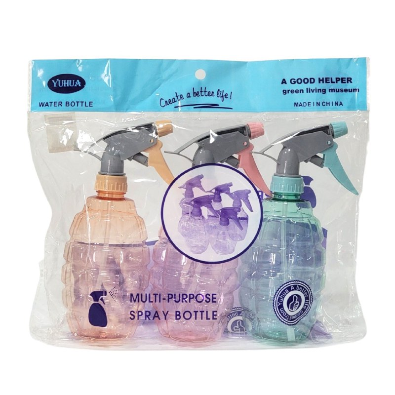 SET DE RECIPIENTES ROCIADORES MULTIUSO 3PCS YUHUA