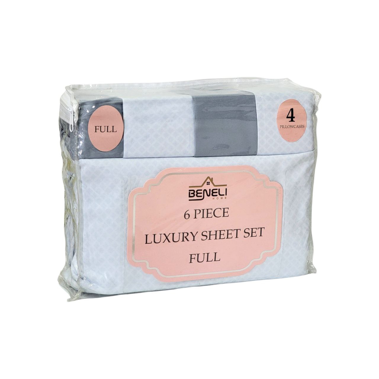 JUEGO DE SABANAS FULL BENELI HOME 6PCS