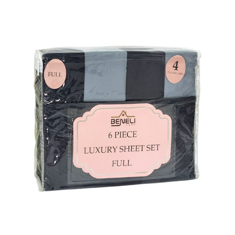 JUEGO DE SABANAS FULL BENELI HOME 6PCS