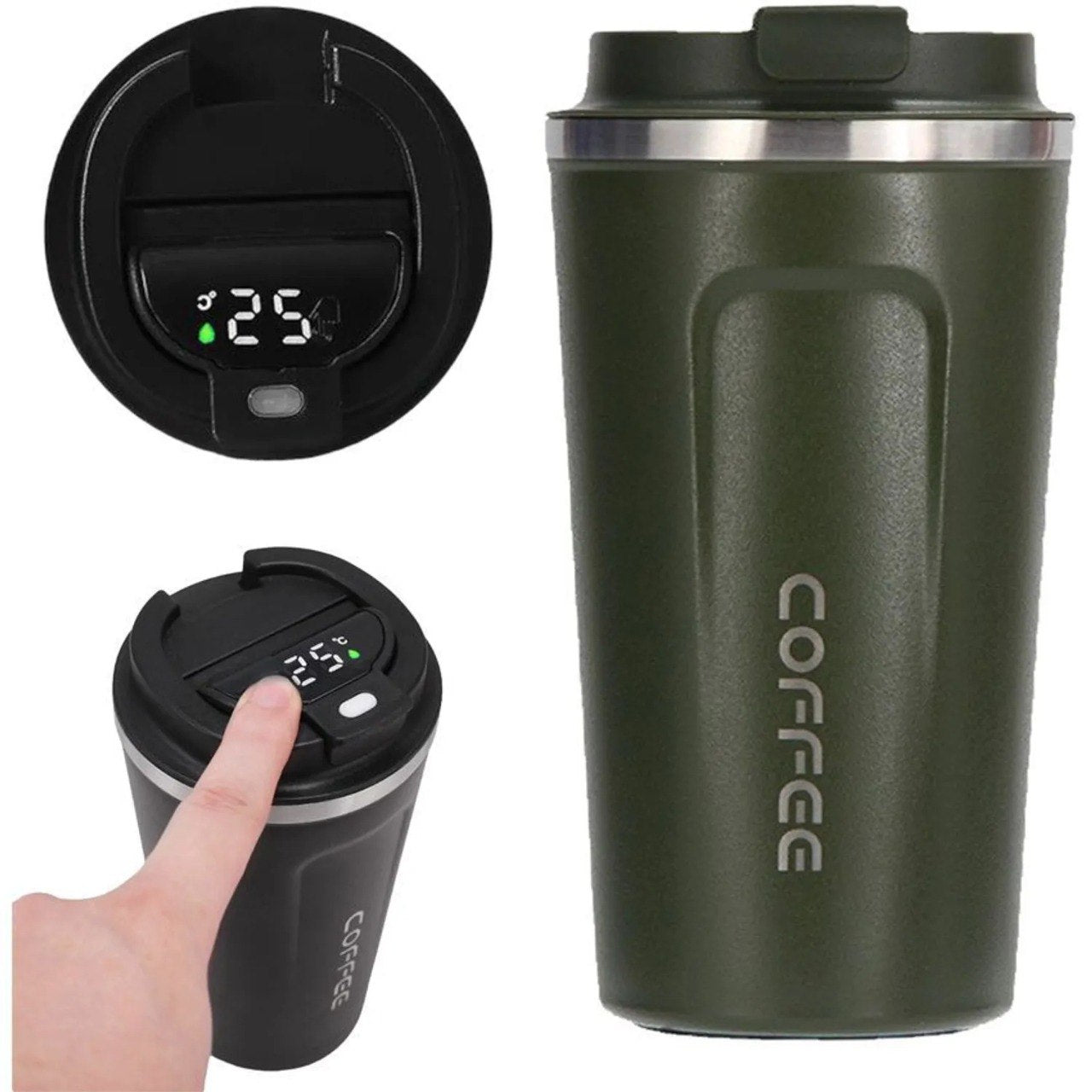 TERMO DE VACÍO DE ACERO INOXIDABLE 18CM