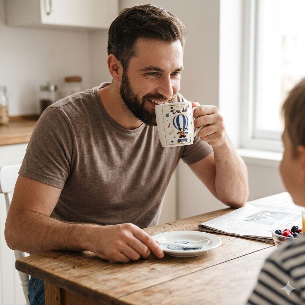 TAZA DE REGALO PARA PAPÁ DE CERAMICA 3PCS BENELI HOME