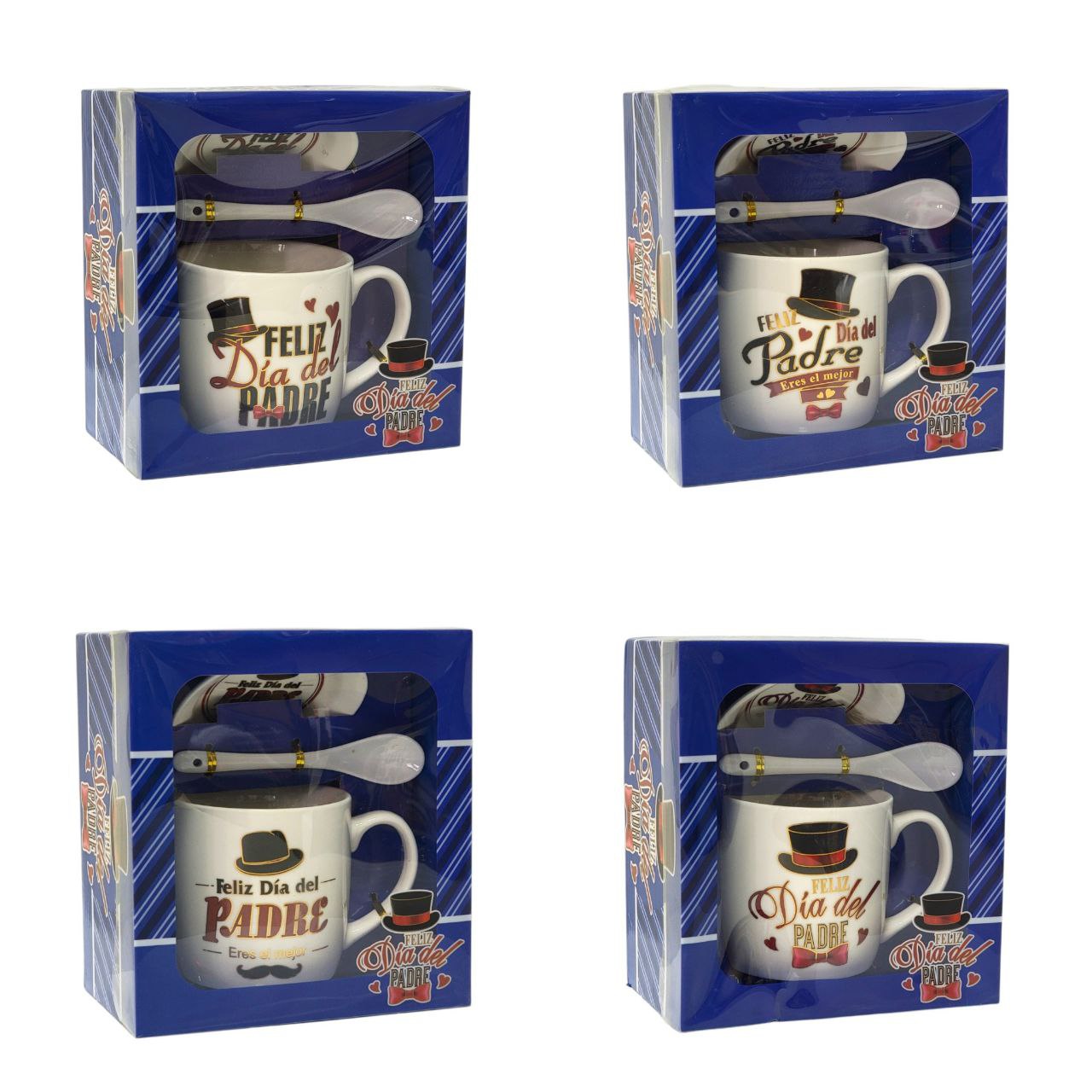 SET DE TAZA DE REGALO PARA PAPÁ DE CERAMICA 3PCS BENELI HOME