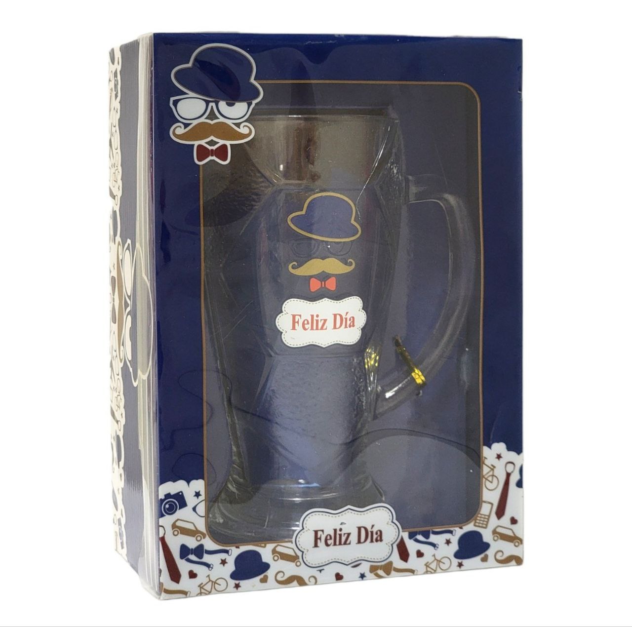 VASO CERVECERO DE VIDRIO DE REGALO PARA PAPÁ BENELI HOME