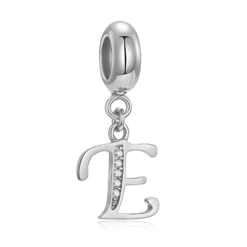 PCHARM4056$E LETRA E PANDORA PLATA 9.25