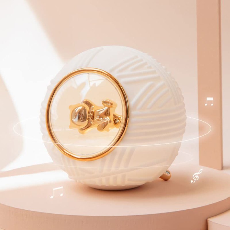 LAMPARA DE NOCHE CON MUSICA, COLOR BLANCO PARA DORMITORIO,USB, SILICONA