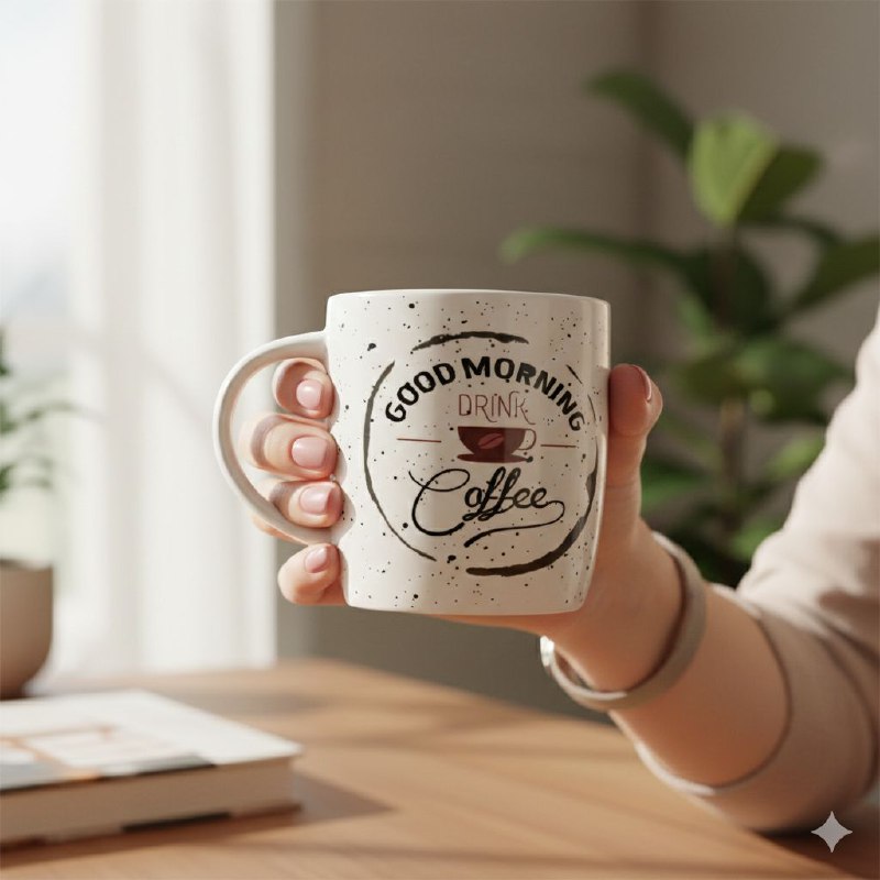 TAZAS DE CERAMICA DE ALTA RESISTENCIA CON ACABADO BRILLANTE Y DISEÑO ERGONOMICO 330ML, 9 ESTILOS