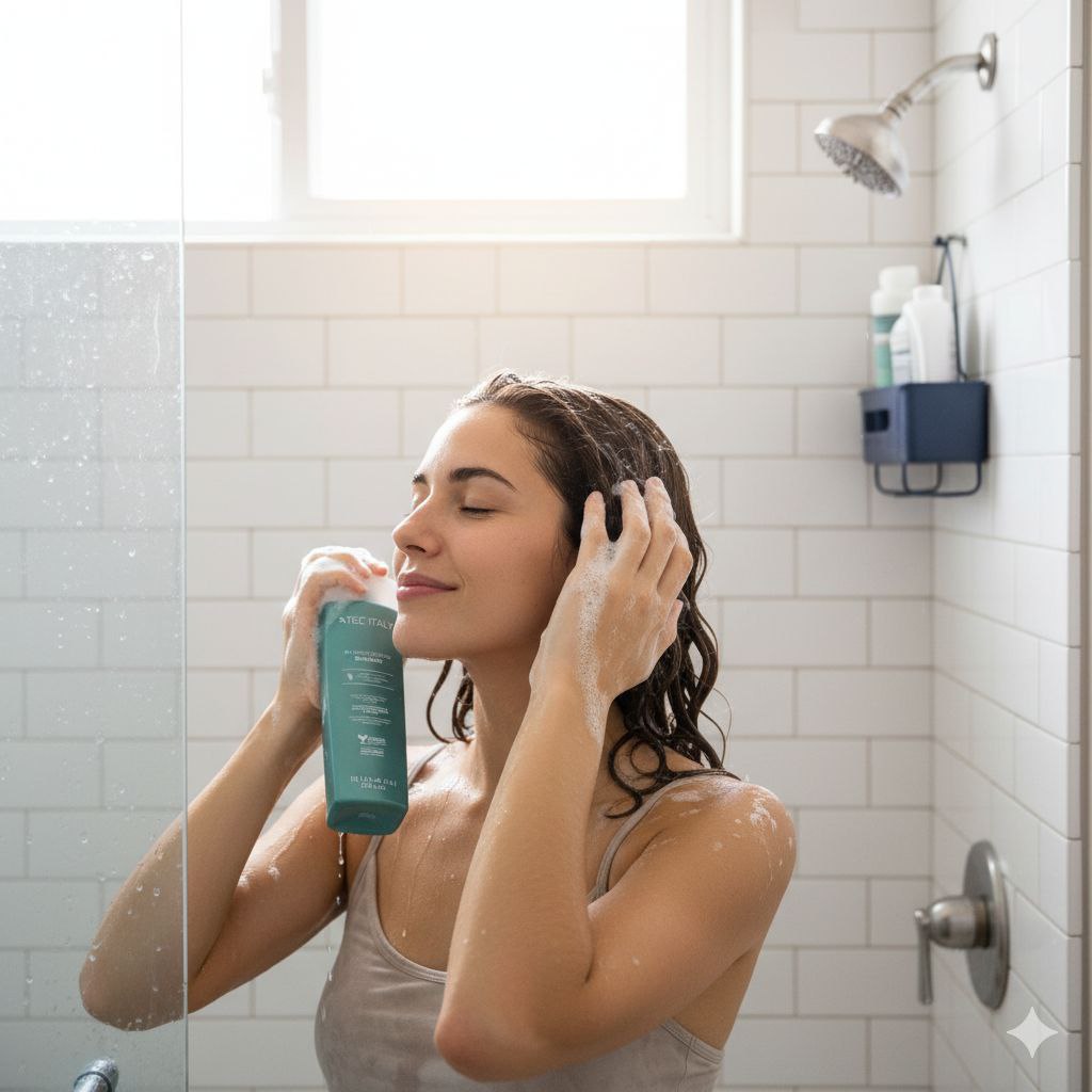 ACONDICIONADOR HIDRATANTE PARA CABELLO DAÑADO CON PROTEINA DE TRIGO EXTRACTO DE COLA DE CABALLO Y ACEITE DE JOJOBA TEC ITALY 300ML