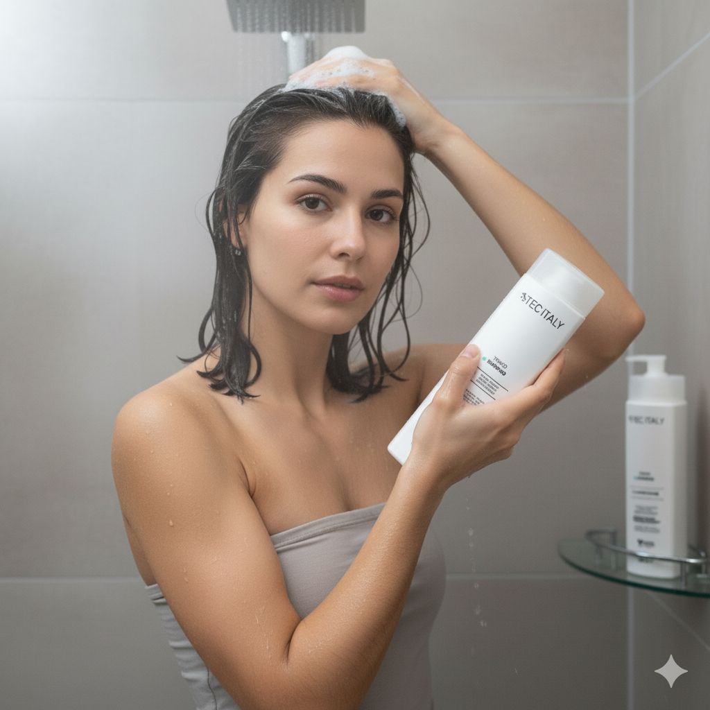 SHAMPOO TONICO FORTALECEDOR Y VOLUMINIZADOR CON EXTRACTO DE ARNICA Y MENTA Y PROTEINA DE TRIGO TEC ITALY 300ML