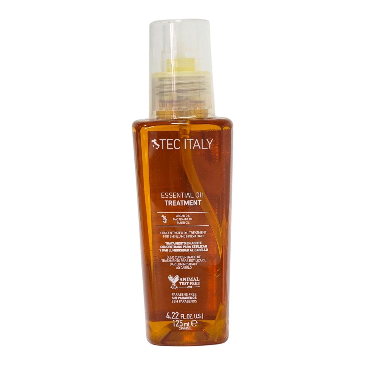 ACEITE PARA EL CABELLO NUTRITIVO Y FINALIZADOR DE ESTILO CON ARGAN MACADAMIA Y BURITI TEC ITALY 125ML