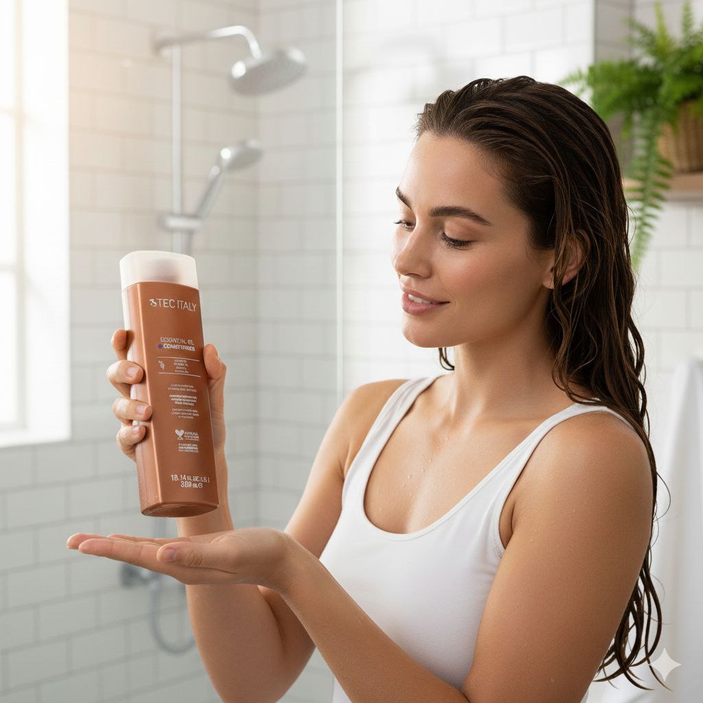 ACONDICIONADOR NUTRITIVO CON ACEITE DE ARGAN ALBARICOQUE ROSA Y RICINO TEC ITALY 300ML