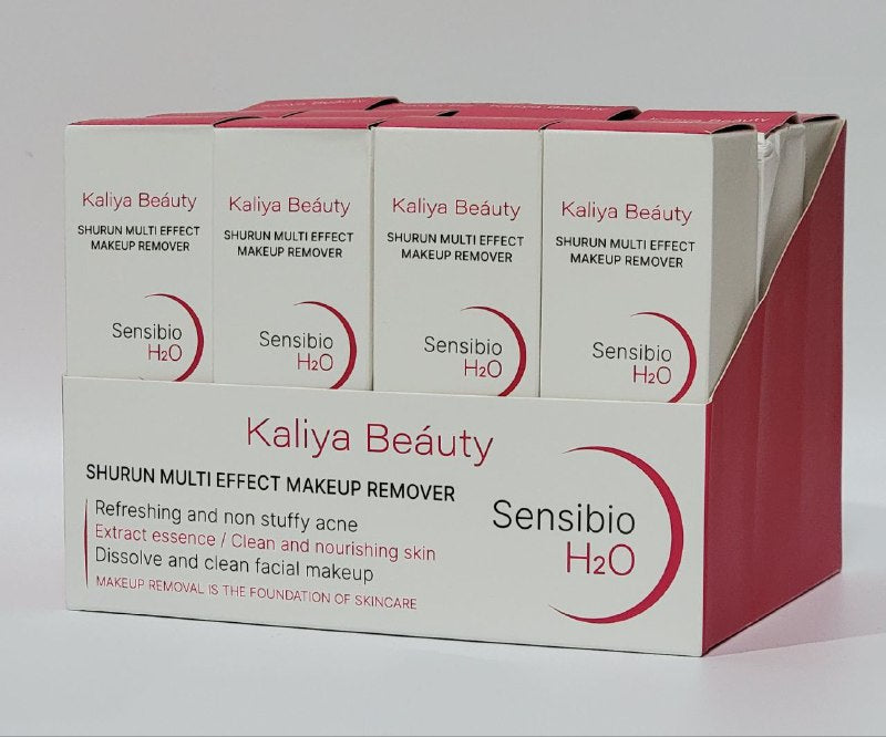 DESMAQUILLANTE MULTI EFECTO, TEXTURA TRANSPARENTE Y TRANSLUCIDA, LIMPIA SUAVEMENTE EL MAQUILLAJE KALIYA BEAUTY SHURUN SENSIBIO H20 100ML