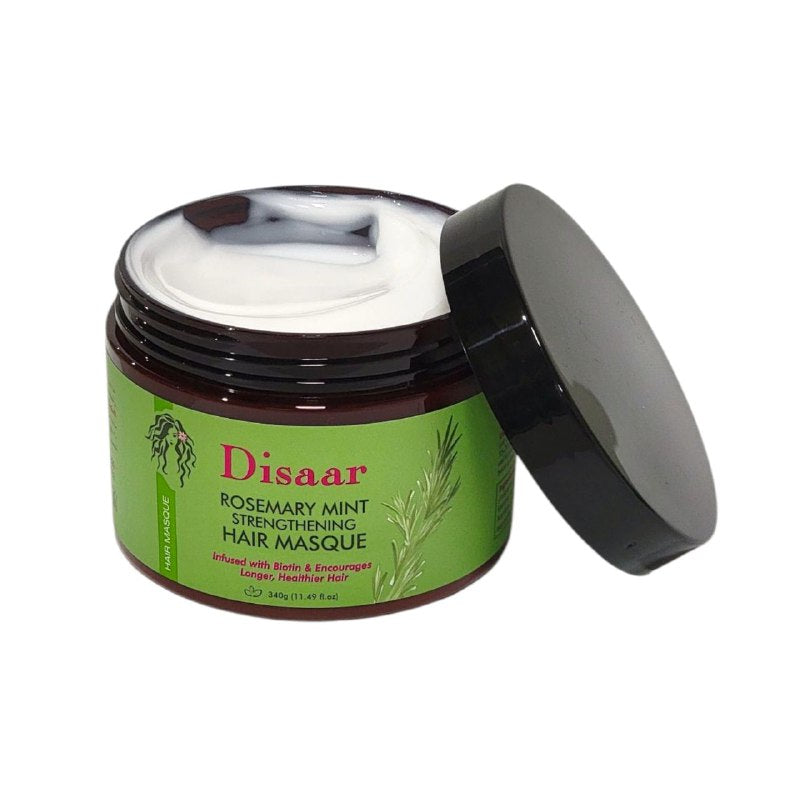 MASCARILLA PARA EL CABELLO FORTALECEDORA DE ROMERO, MENTA Y BIOTINA DISAAR 340G