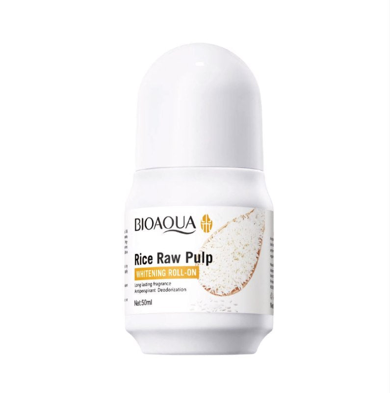 DESODORANTE ANTITRANSPIRANTE BLANQUEADOR DE PULPA CRUDA DE ARROZ BIOAQUA 50ML