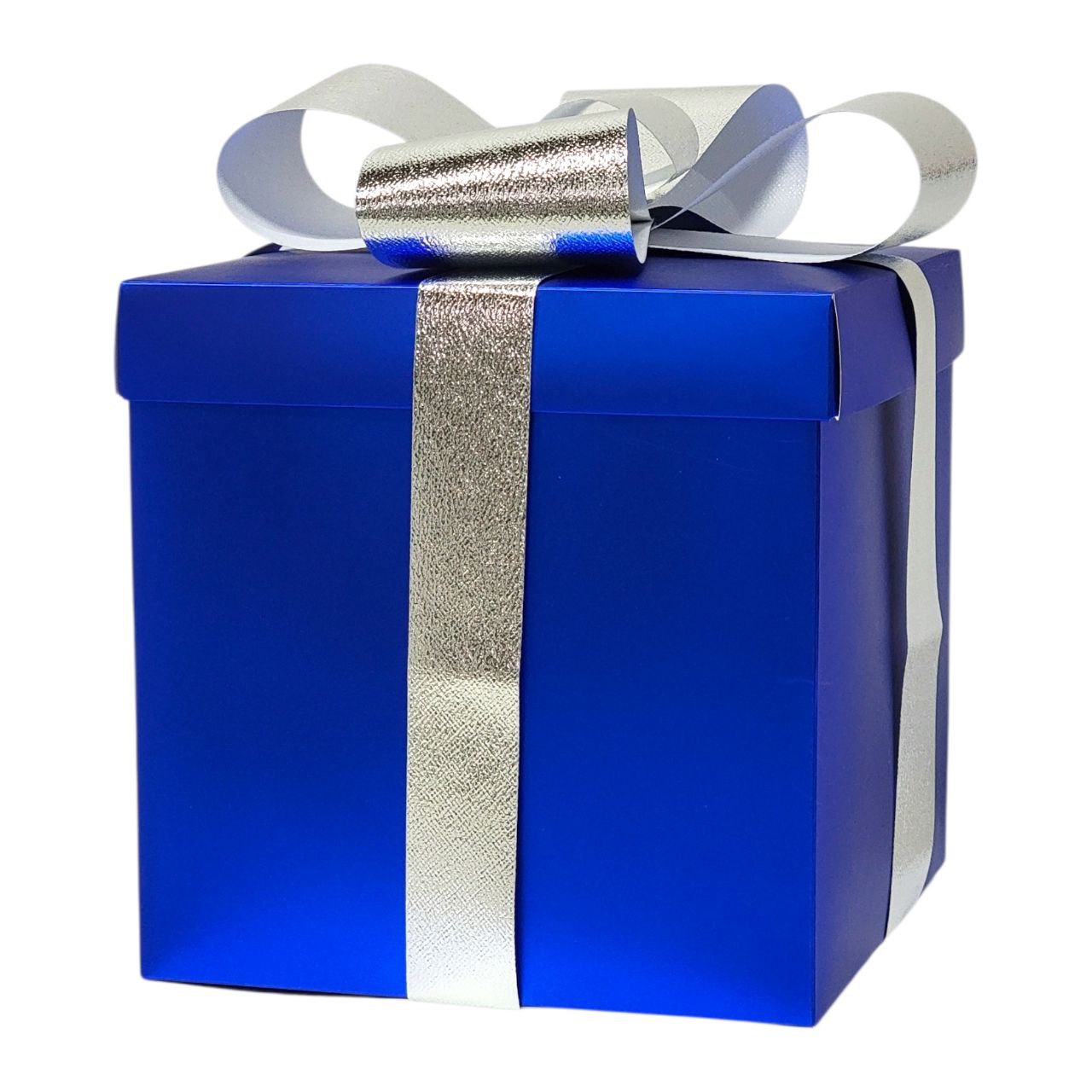 CAJA DE REGALO ADORNADAS CON UN LAZO BRILLANTE 25X25X25CM