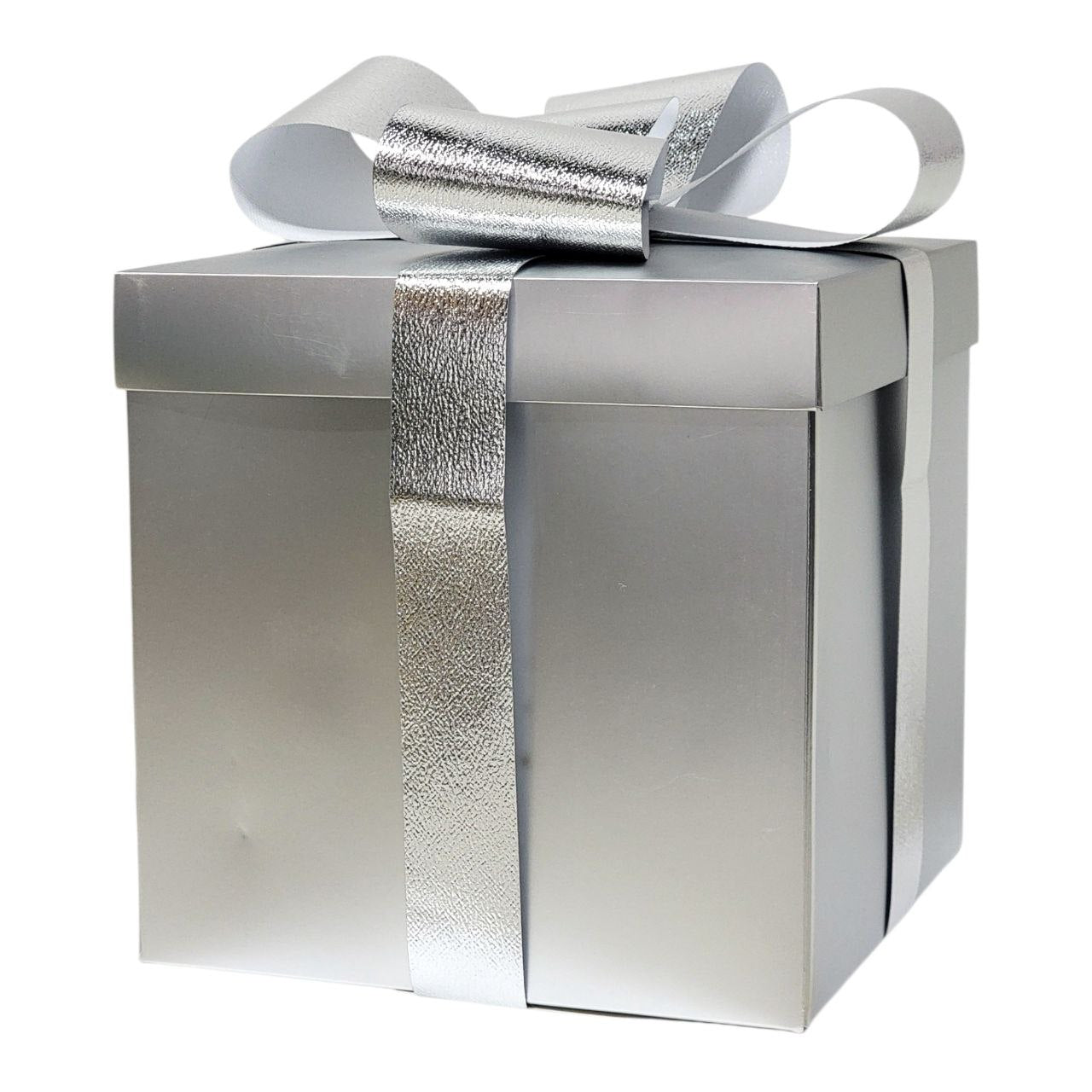 CAJA DE REGALO ADORNADAS CON UN LAZO BRILLANTE 25X25X25CM