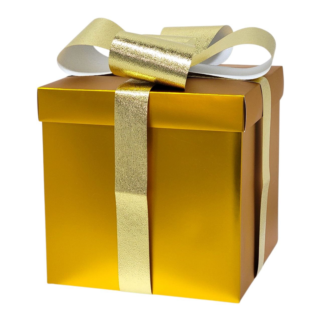 CAJA DE REGALO ADORNADAS CON UN LAZO BRILLANTE 25X25X25CM