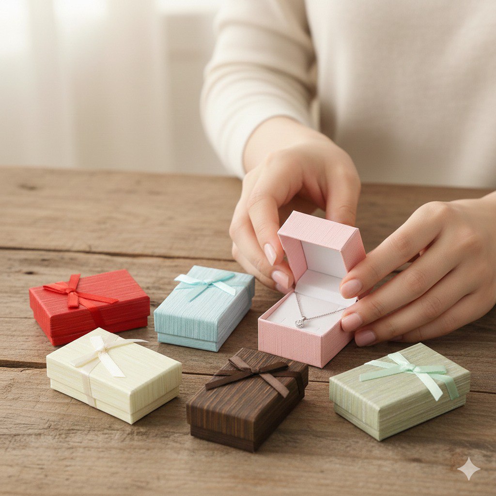 CAJA DE REGALO MINI PARA JOYERIA 2X5X8.2CM