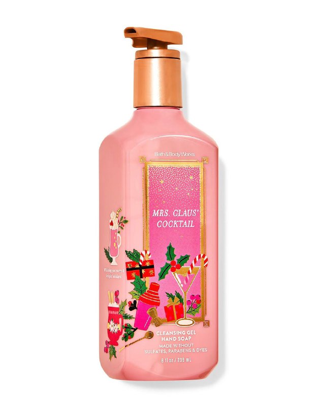 BATH & BODY WORKS JABON DE MANOS SUAVE Y LIMPIO MRS CLAUS COCKTAIL 236