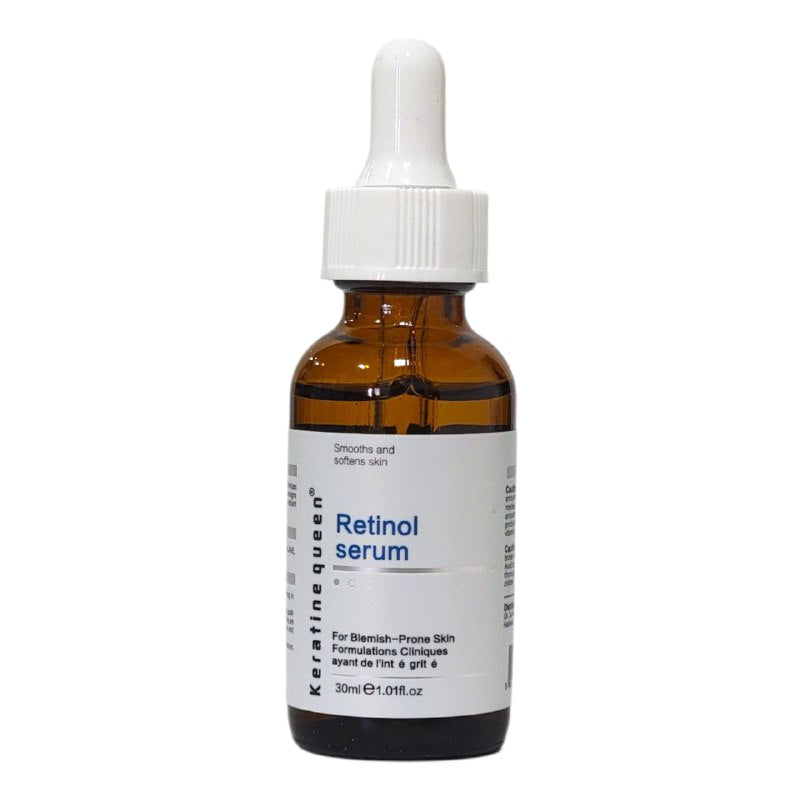 SUERO FACIAL DE RETINOL LIMPIADOR DE IMPERFECCIONES 30ML, DISEÑADO PARA PIELES PROPENSAS A IMPERFECCIONES, MEJORA LAS MANCHAS OSCURAS, ARRUGAS Y ACNA, HIDRATANDO PROFUNDAMENTE LA PIEL DEJANDOLA SUAVE Y TERSA KERATINE QUEEN