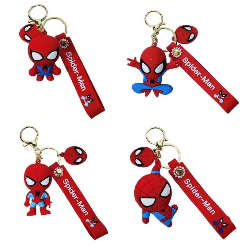 LLAVEROS DE SPIDER MAN 4 ESTILOS DISPONIBLES