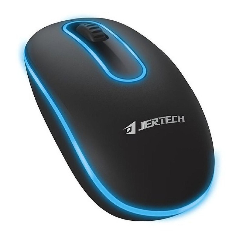 MOUSE RATON INALAMBRICO CON LUZ LED DISEÑO ERGONOMICO 3D JERTECH