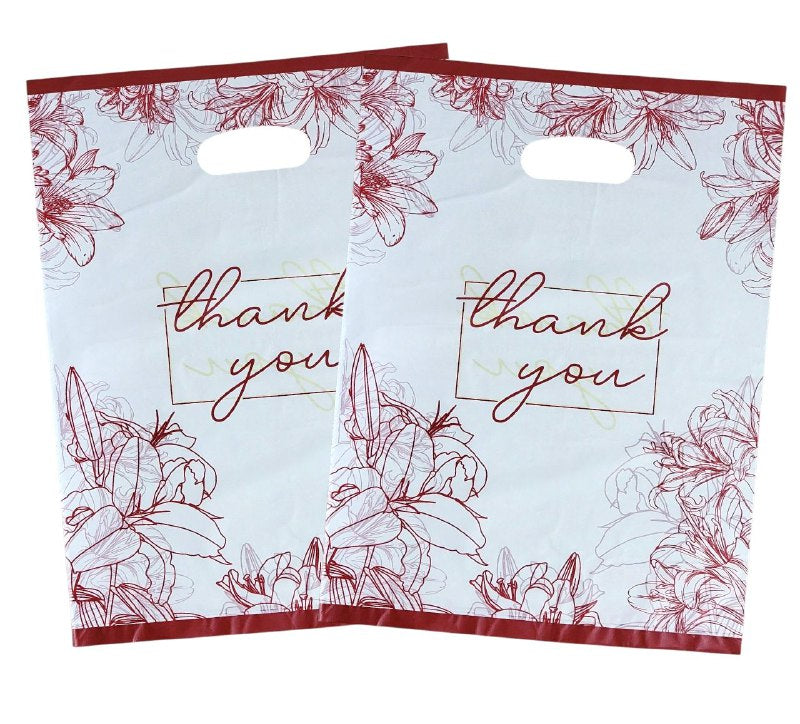 BOLSA DE REGALO PLASTICA GRANDE 30X40CM, PAQUETE 100UND